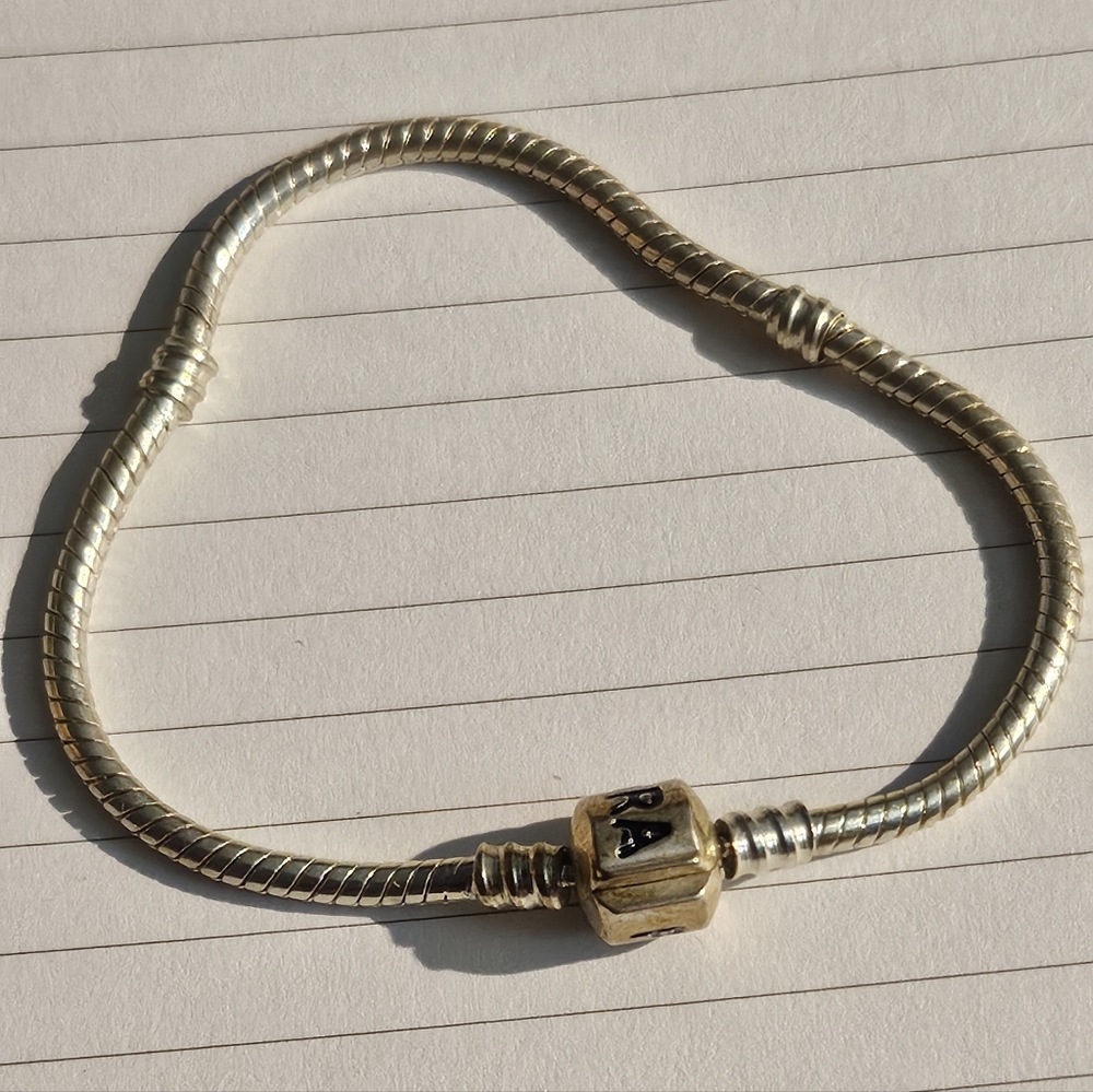 Elegant Pandora Barrel Silver Bracelet